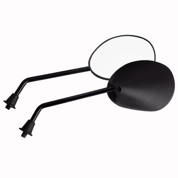 Retrovisor Nova Biz 125/2018 H . 09 Mm R. Inversa L. Prata Par Cód 4338