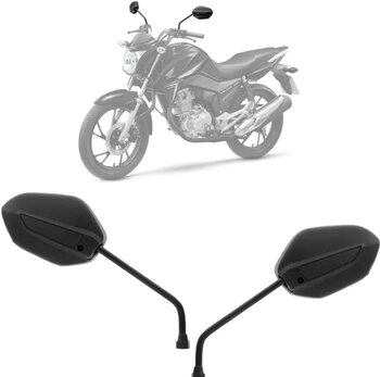 Retrovisor Nova Titan 125/150 2014 Haste 9mm H. Par Cód 4027